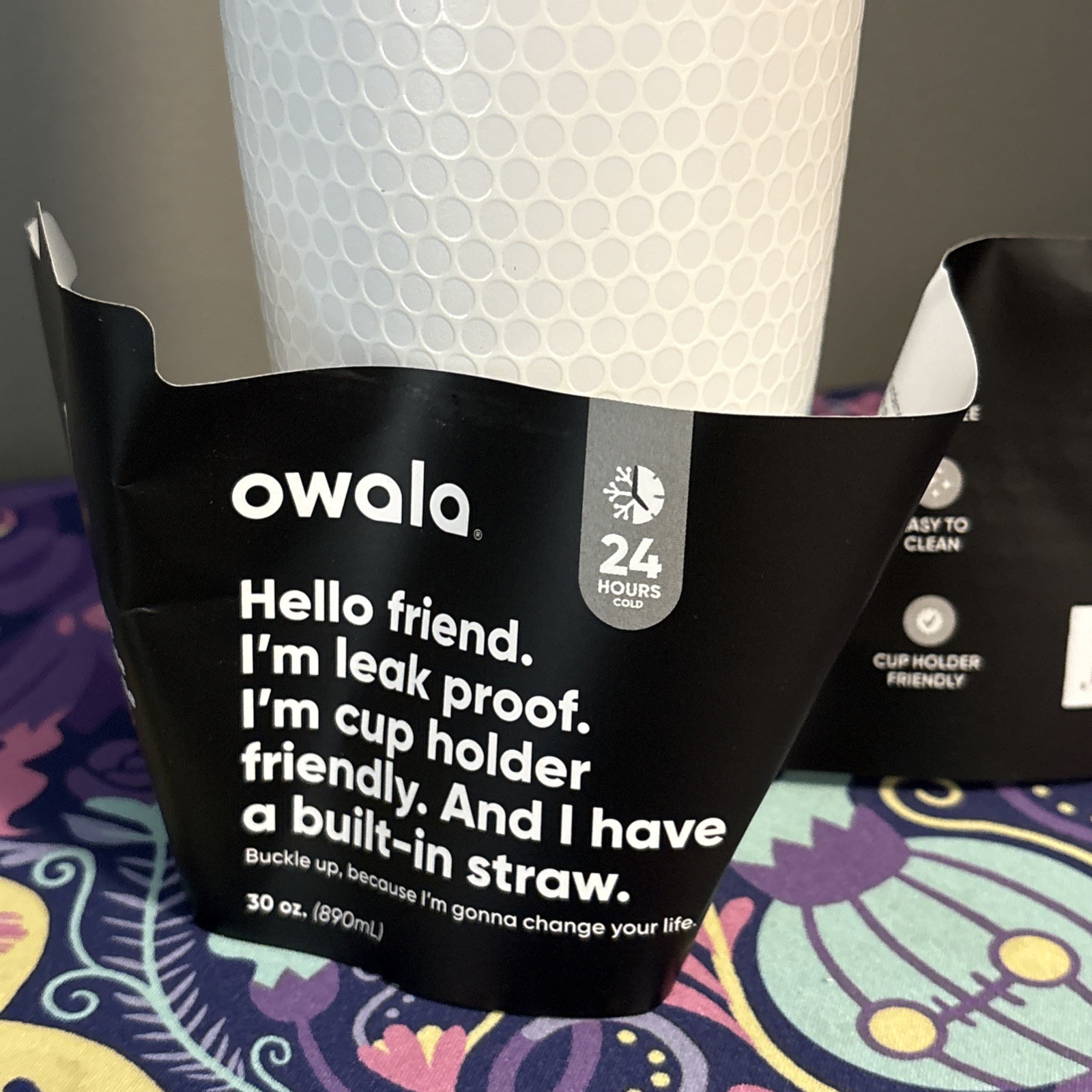 Owala Special Edition Fairways For Days FreeSip Sway White Golf 30oz WaterBottle