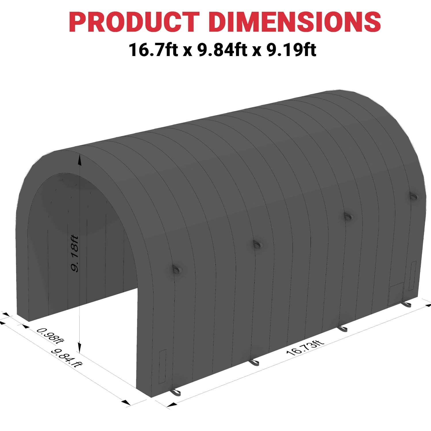 SAYOK 16.7FT Inflatable Tunnel Sport Tunnel Entrance Football Tent W/Blower