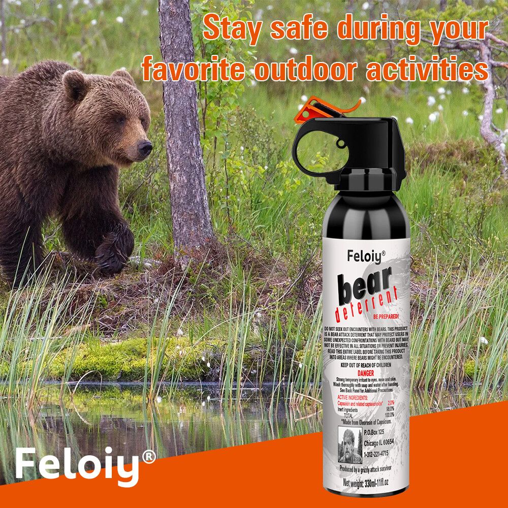 Feloiy Pepper Spray, 1 PACK, 11 oz Cans, 30 ft Range, NEW
