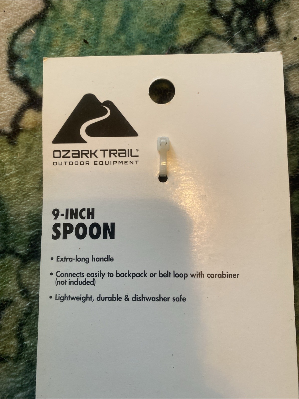 OZARK TRAIL 9-inch Camping Spoon Extra-long Handle Lightweight Durable Plastic