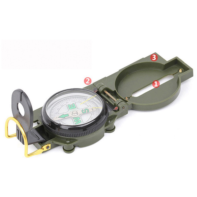 Compass Lensatic Versatile Military Camping Hiking Survival Compass Sporting