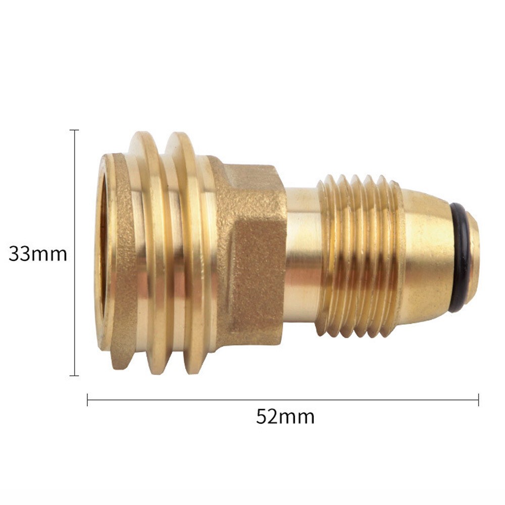 2PCS POL to QCC1 Propane Tank Adapter 100 lbs LP Tank Valve to Type-1 Fitting US