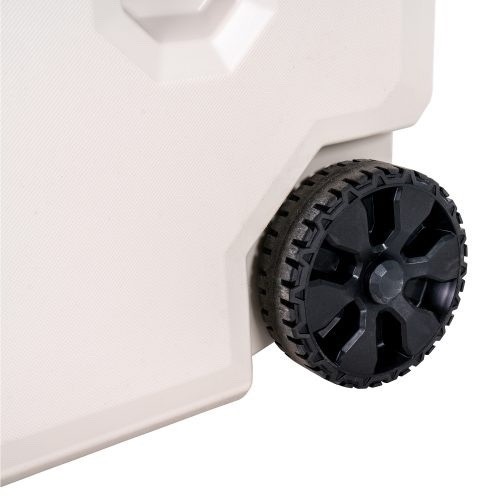 Lifetime 65 Quart High Performance Wheeled Cooler, Pumice Stone / Sea Blue 91259
