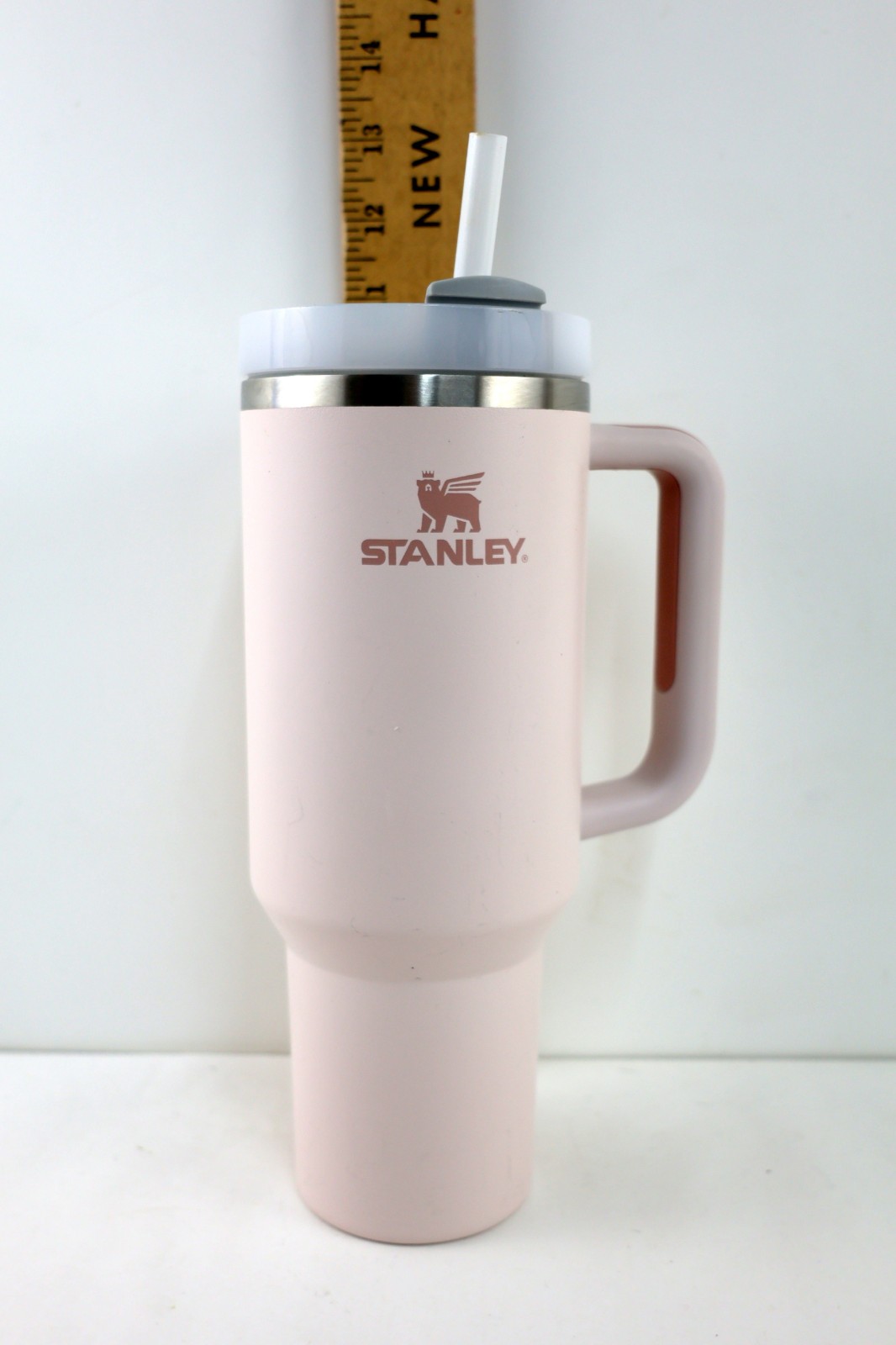 Stanley H2.0 Tumbler 40oz w/ Handle, Straw, Stainless Steel- ROSE QUARTZ