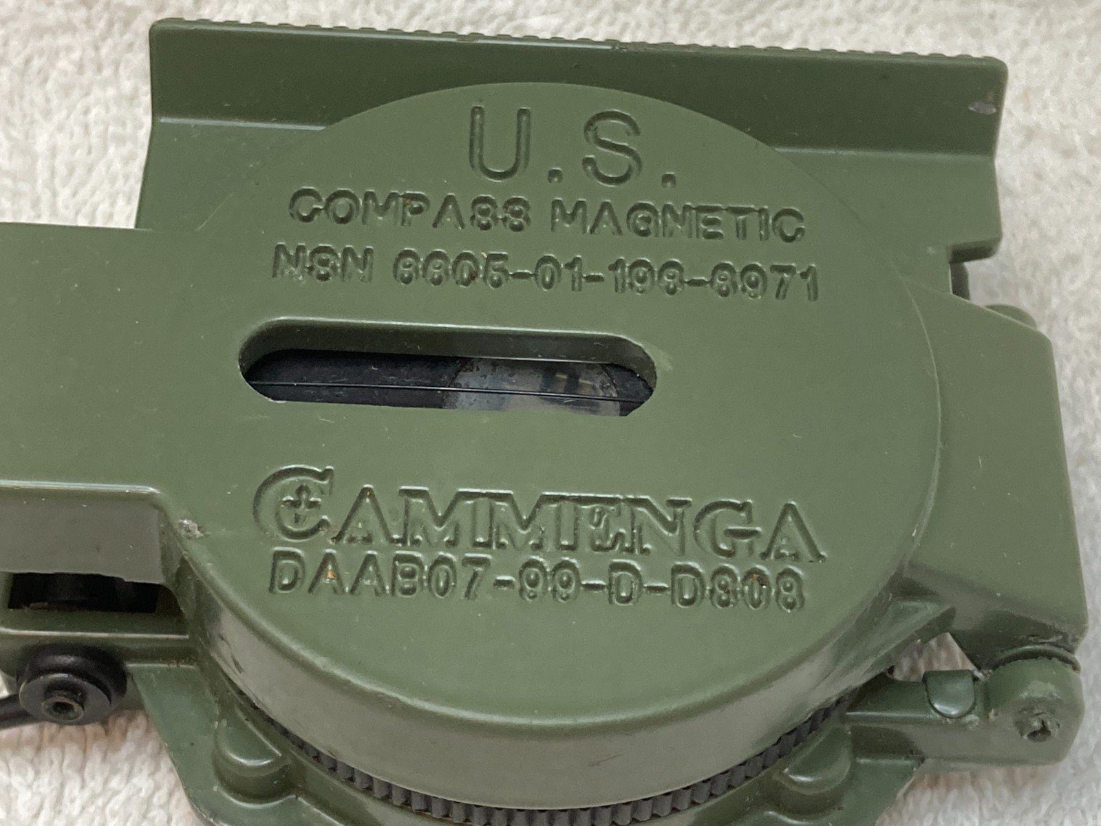 Cammenga Official US Military Lensatic Compass, With Pouch/Tool US As Is