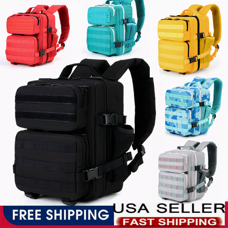 9L Tactical Backpack Men/Women Assault Rucksack for Hiking Gym Fishing Camping