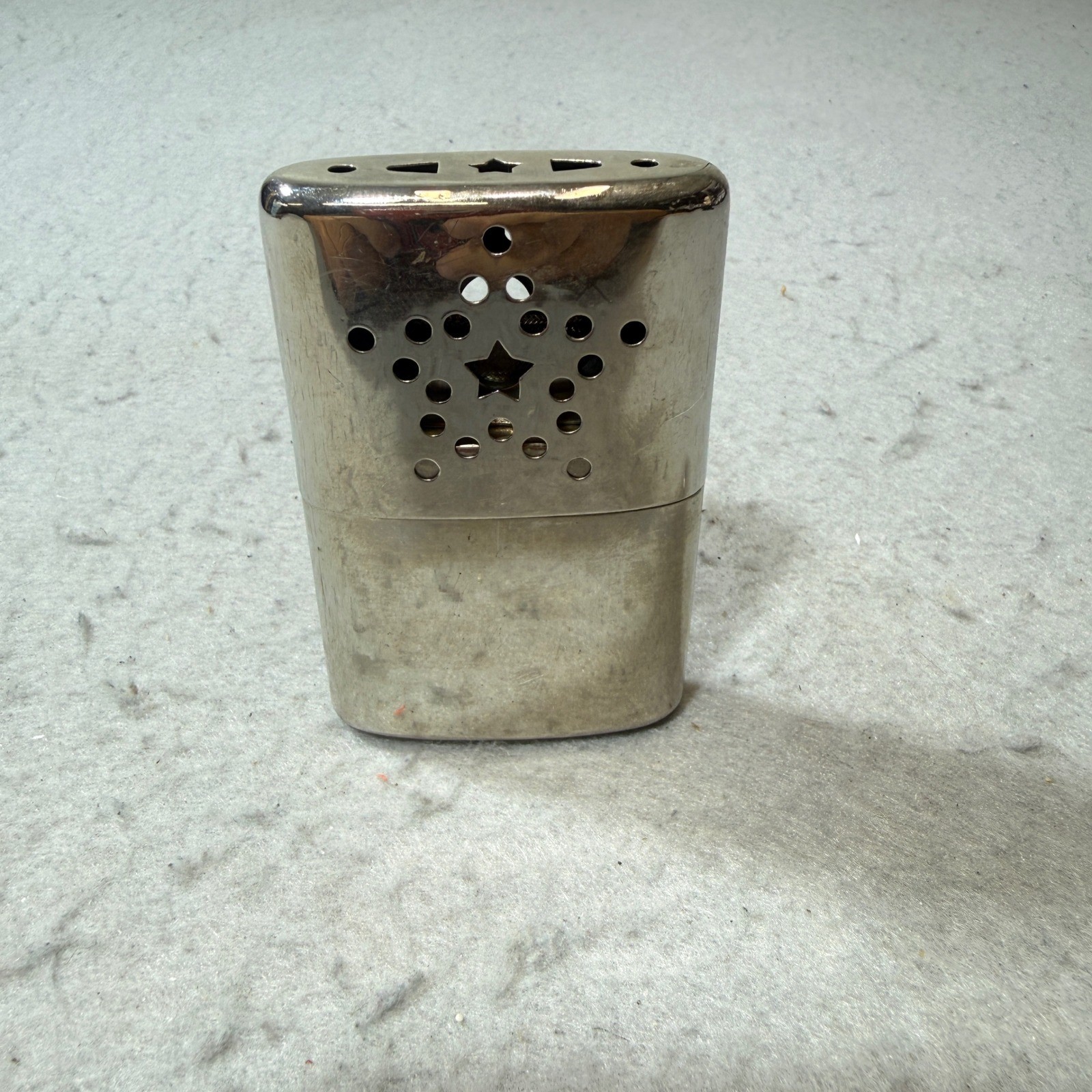 Unbranded Hand Warmer Unisex OS Silver Good Vintage Star Cutout Made in HK