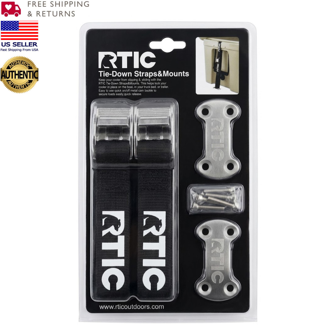 RTIC Cooler Tie Down Kit – Mounting Straps & Hardware for Secure Hold-BRAND NEW