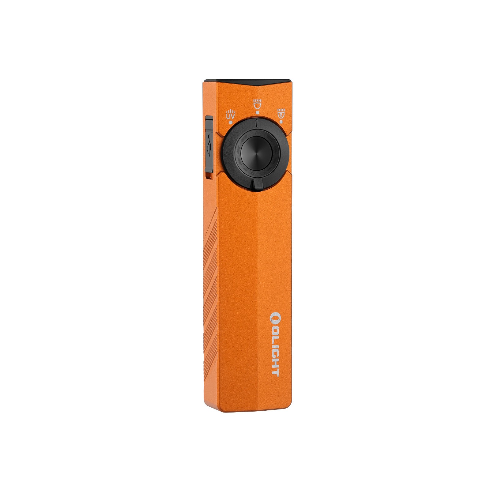 Olight ArkPro Lite Orange 3-in-1 Flashlight, 1200 Lumes White, 40 Lum Red, & UV