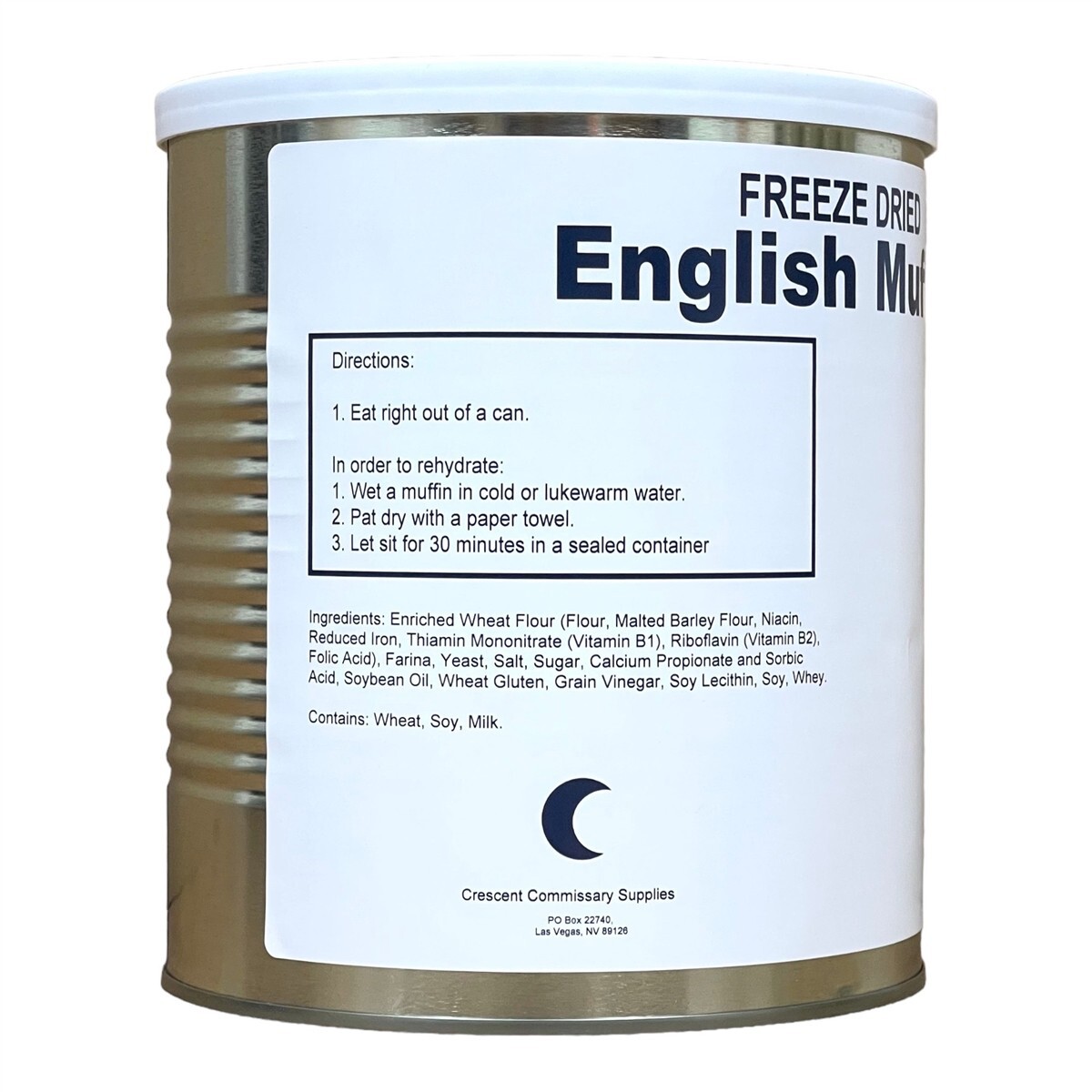 Military Surplus Freeze Dried Emergency Camping Food English Muffins- 6 Cans✅