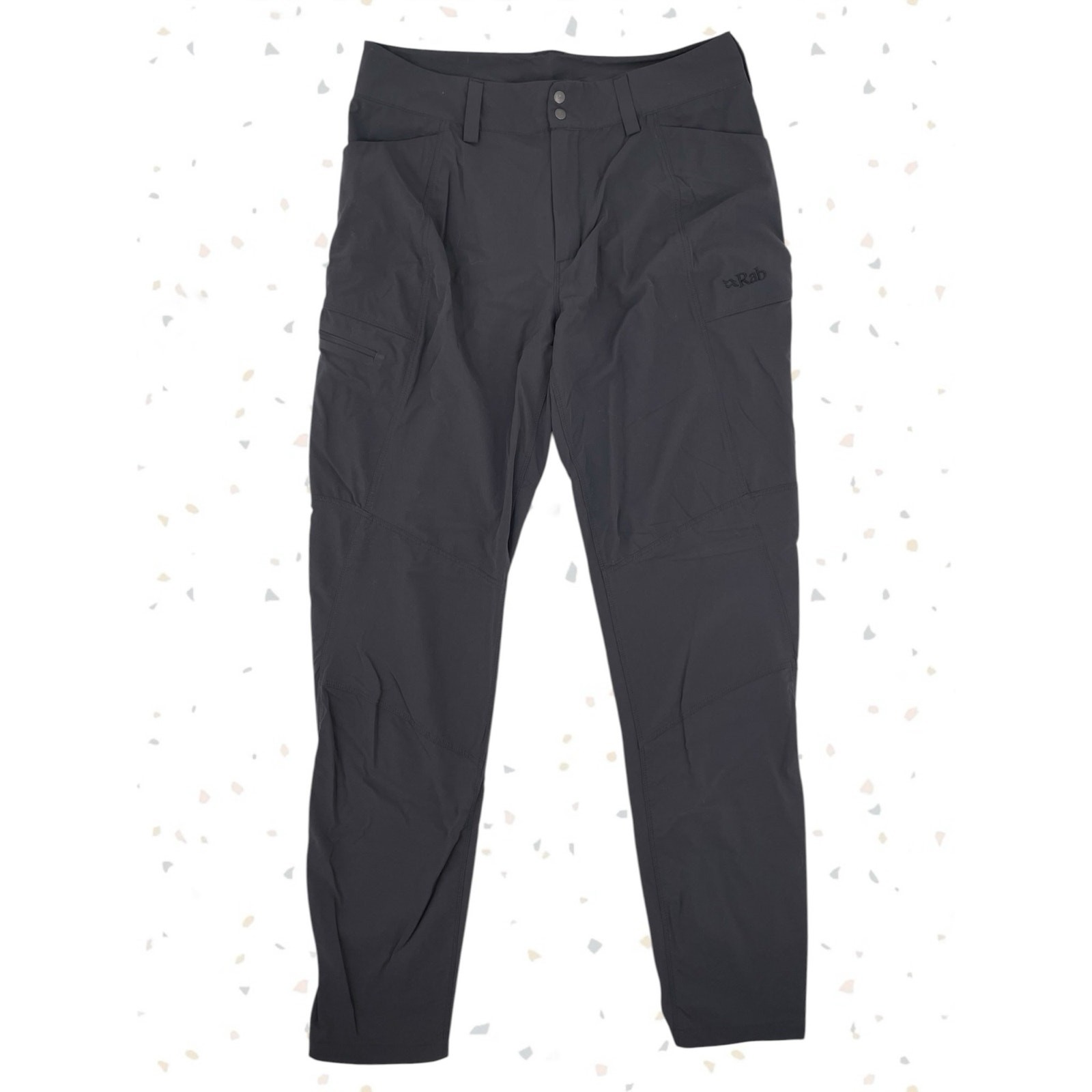 Rab Incline Light Pants Dark Gray Hiking Gorpcore Outdoors Camping Trek Size M