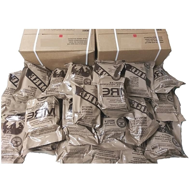 MRE U.S. Military Ready to Eat Meals INSP 2025 – Case, 1, 2, 4, 6 Pack Options