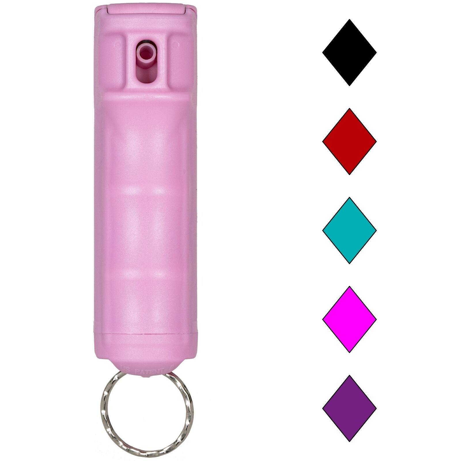 3 Police Magnum Keychain pepper spray .5oz pink flip top self defense protection