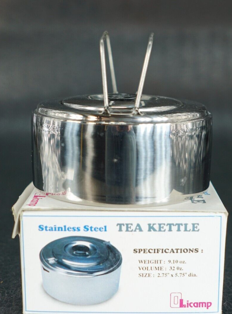 Olicamp Teapot Tea Coffee Kettle Camping Hiking Survival NOS Korea Made 32oz