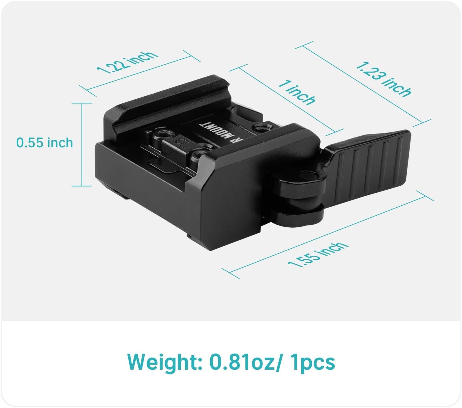 Olight Pic-Rail QR Mount Quick Release PL-MINI 3, PL-MINI 2, Baldr S, Baldr Mini