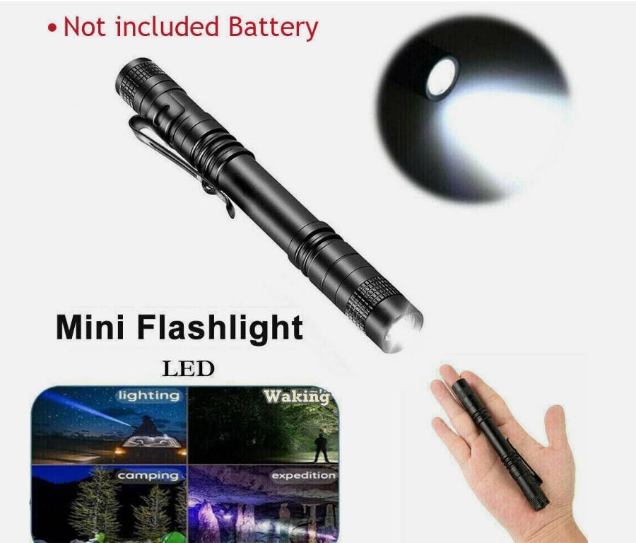 1-100 Small LED Flashlight Torch Penlight For Dentist Camping Hiking Pocket Lamp