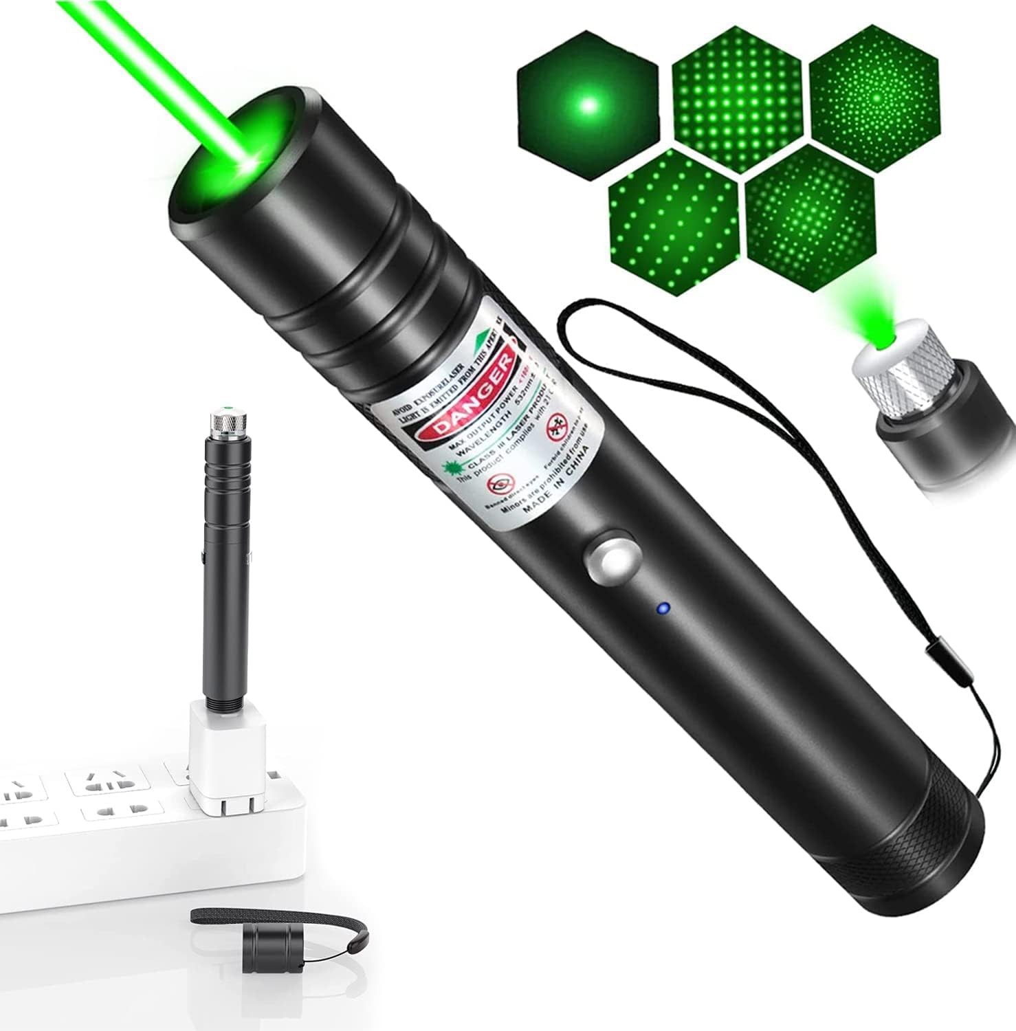 Green Laser Pointer – Rechargeable | Usb Charging For Presentations And & Office