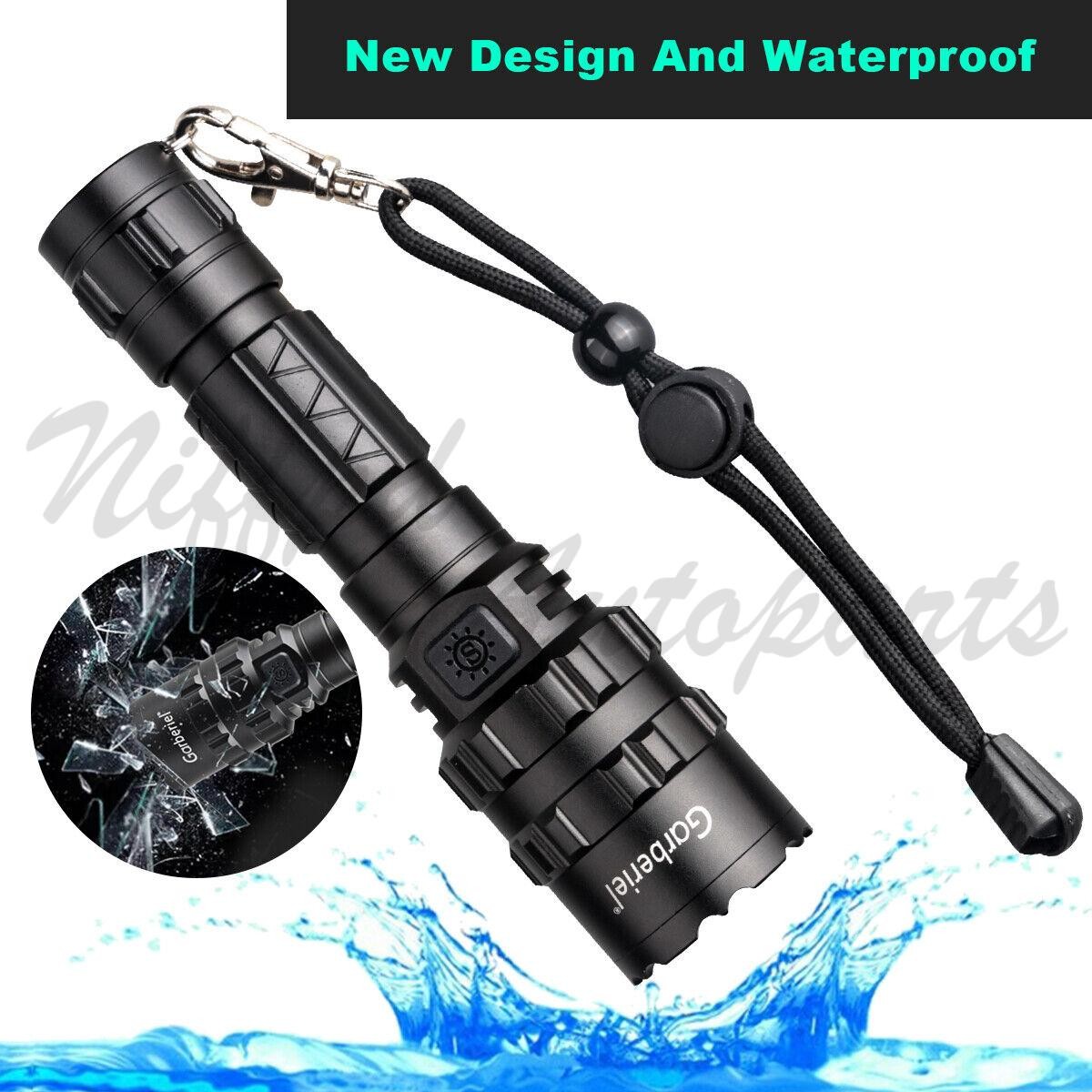 1/2Pack Tactical Gun Flashlight with Picatinny Rail Mount for Hunting Shooting