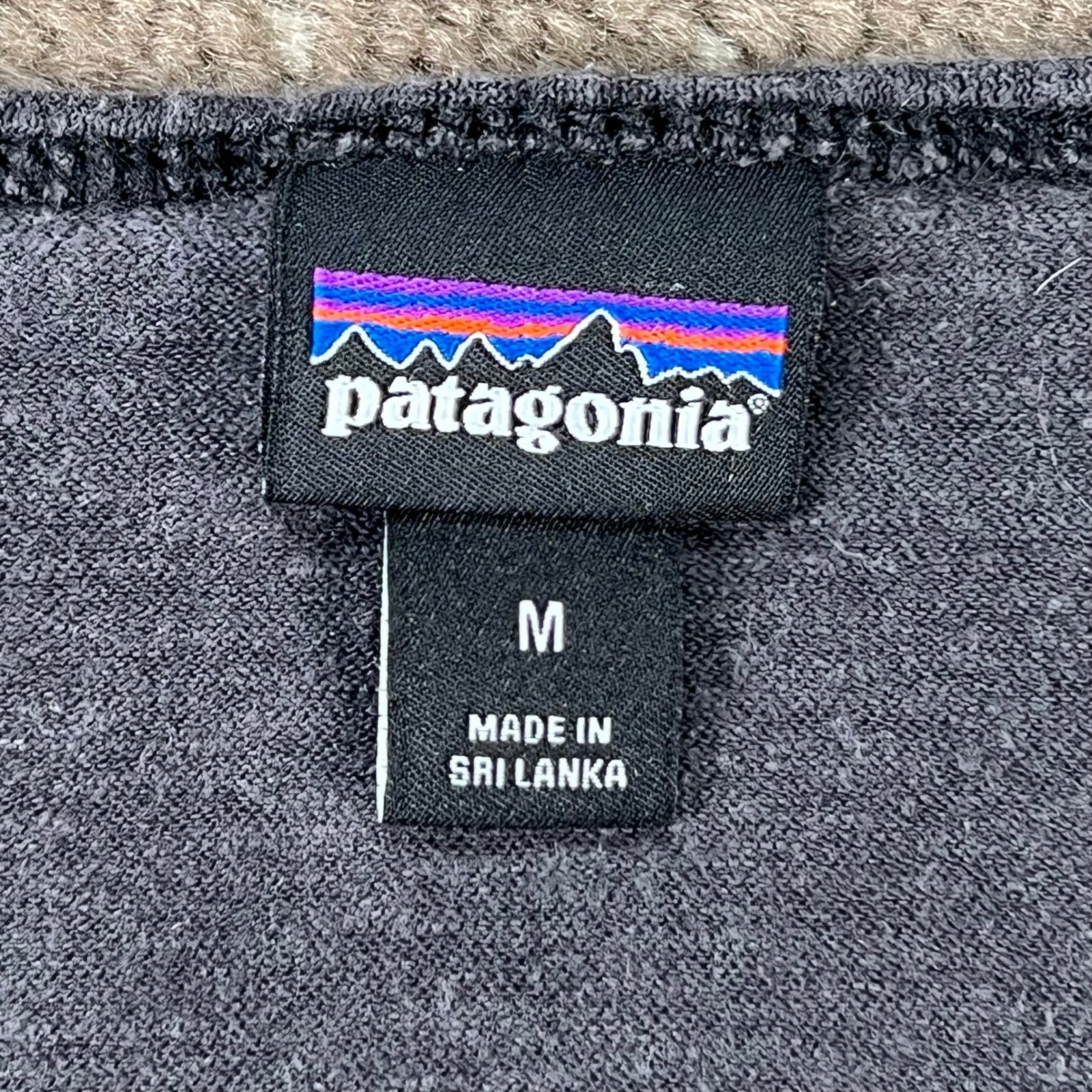 Patagonia Womens M Gray Scoop Neck Short Sleeve T-Shirt Organic Cotton Blend