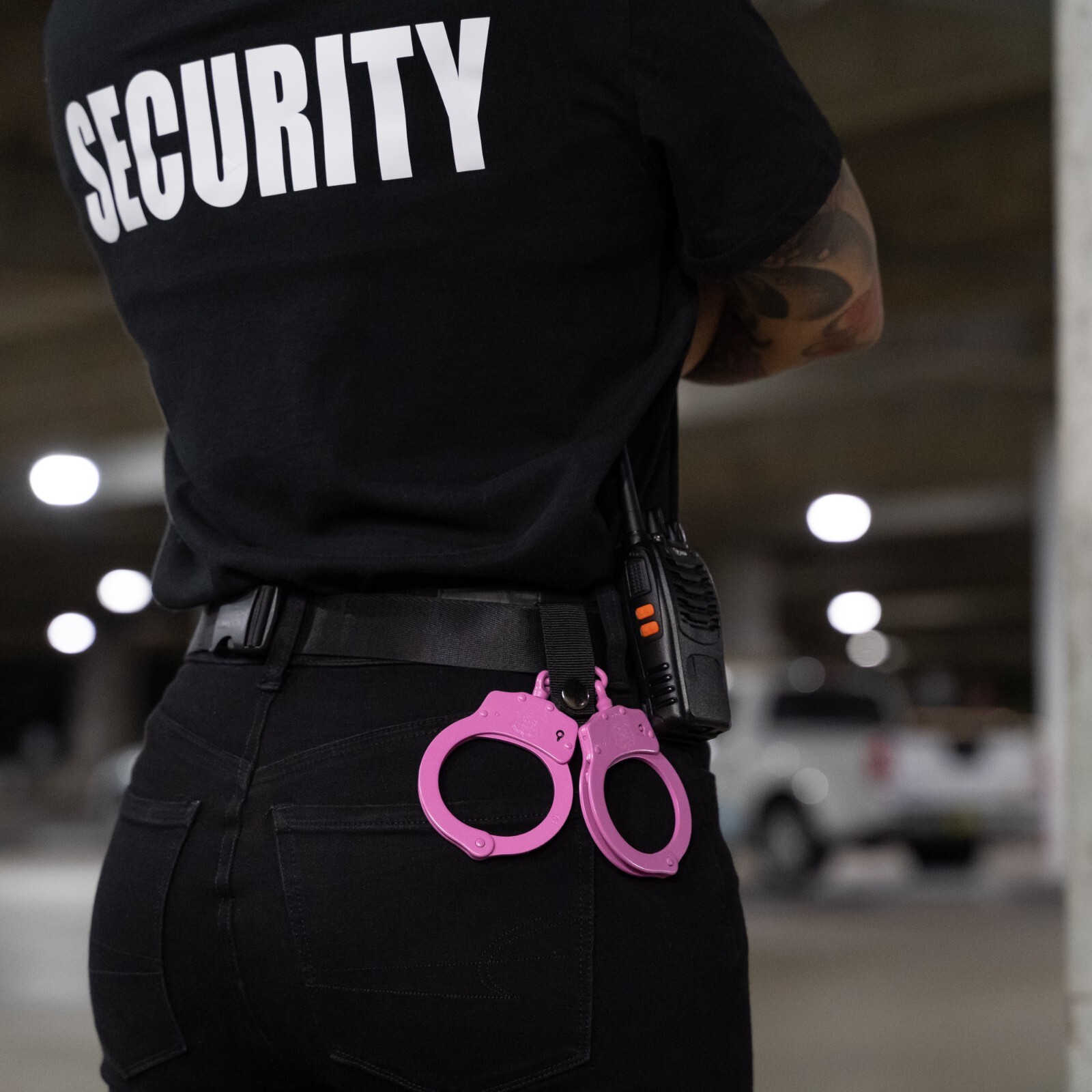 Police Magnum Pink Steel Heavy Duty Handcuffs-Law enforcement security gear