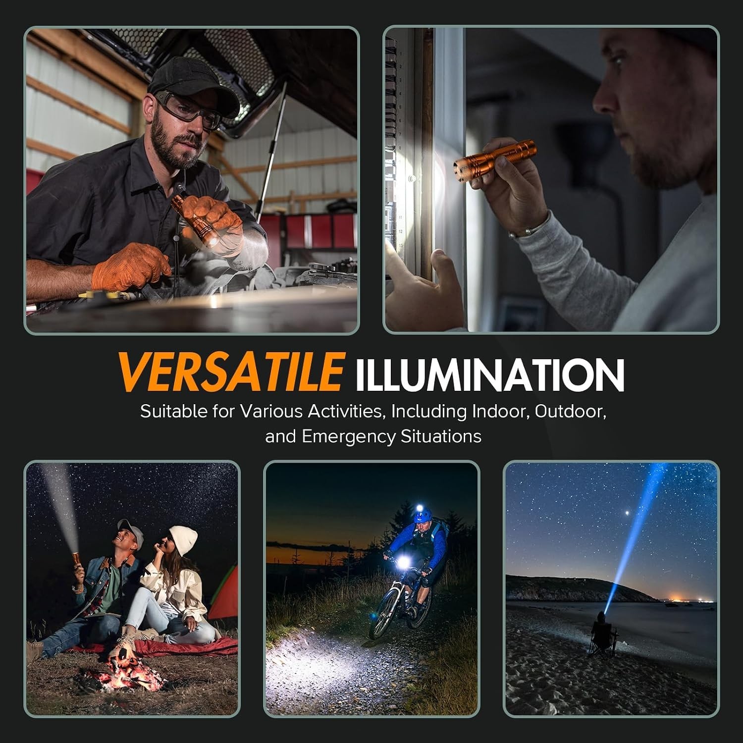 Ultra Bright 1000 Lumen Rechargeable Tactical Flashlight – Waterproof & Compact