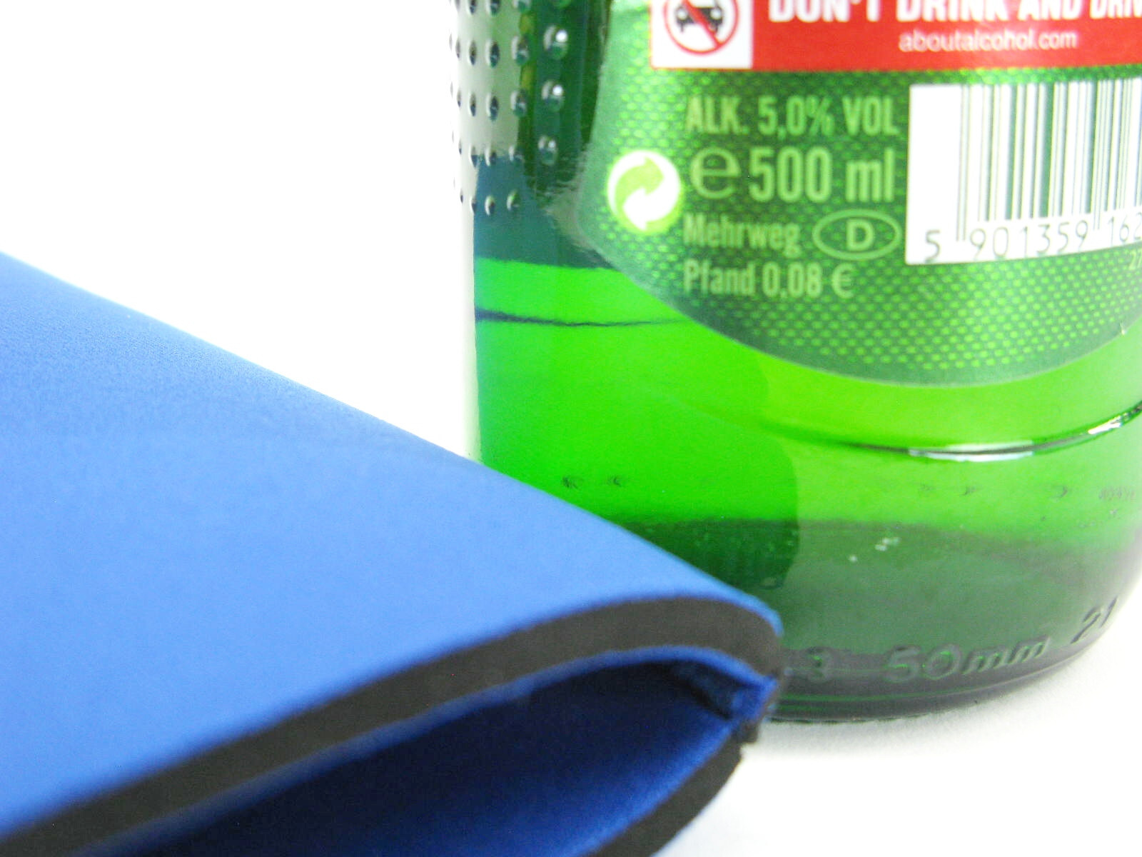 4er Set Flaschenkühler für 0,5L Bierflaschen – Bierkühler – Neopren – 0.5L blau