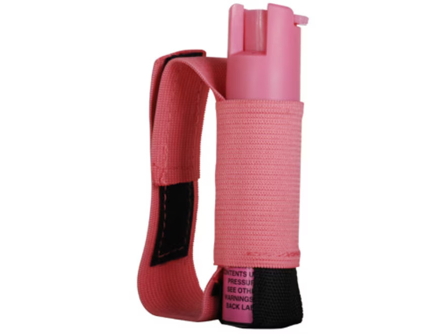 Sabre Red Jogger Pepper Spray Gel .75 oz Aerosol with Adjustable Hand Strap Pink