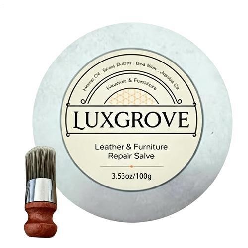 LUXGROVE Wood Finish Restorer | Portable Cleaner Cream with Brush | Cabinet AnHP