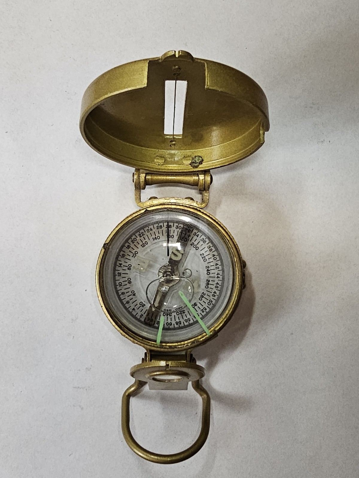 Vintage Antique Lensatic Liquid-Filled COMPASS MADE IN JAPAN