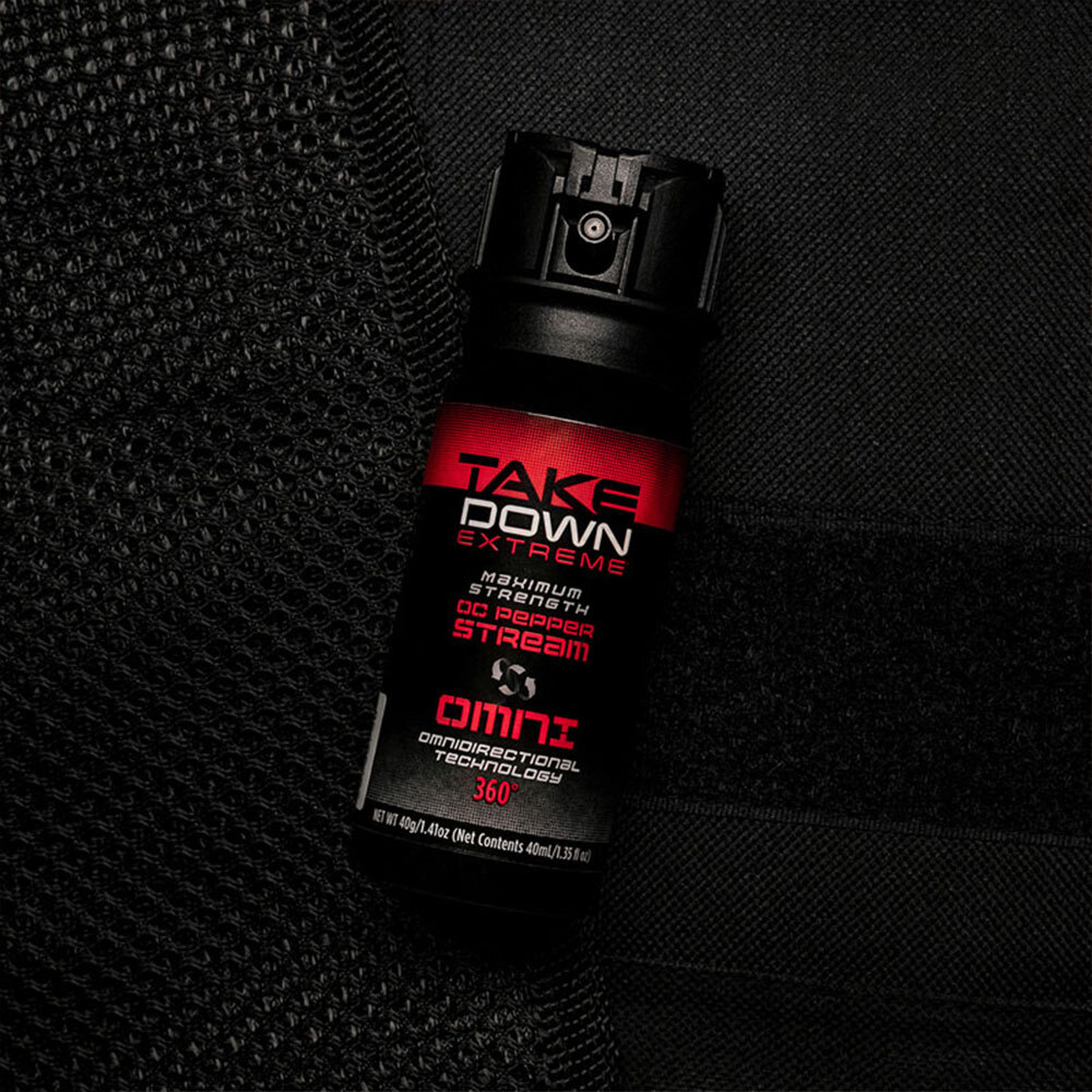 1/3/5 Pack Mace Take Down Omni 360 Pepper Spray 60ml 2oz Self Defense Protection