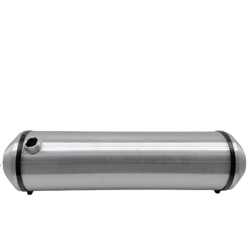 JSD 13.2 Gallons 10″x40″ Aluminum Spun Round Gas Tank End Fill 3/8″ NPT Outlet