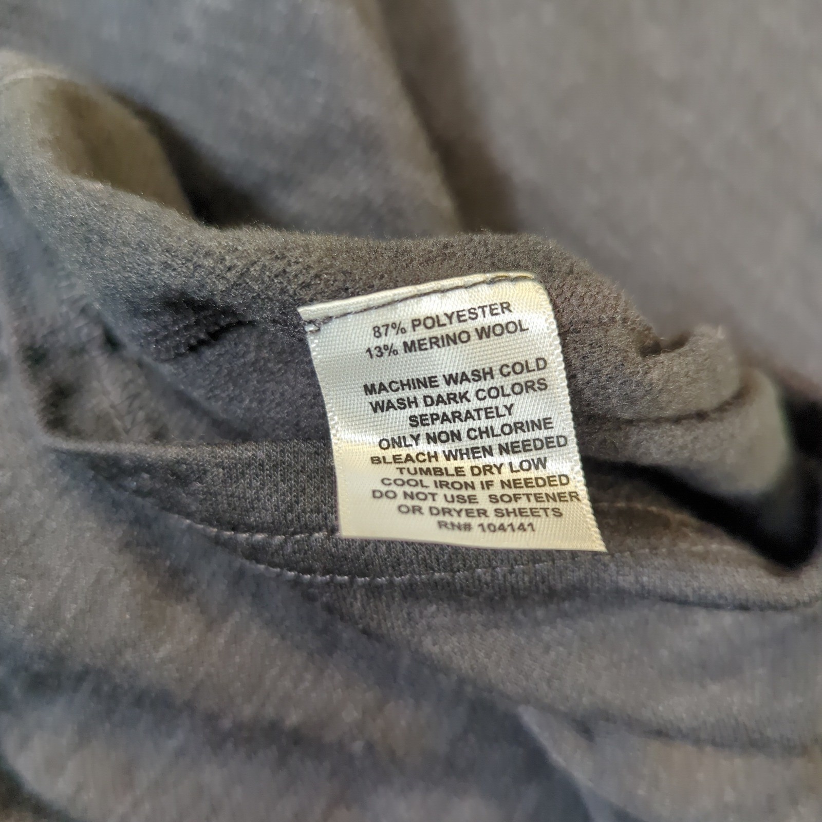 Koppen Mens XXL Merino Wool Blend Long Sleeve Performance Shirt Gray #2715