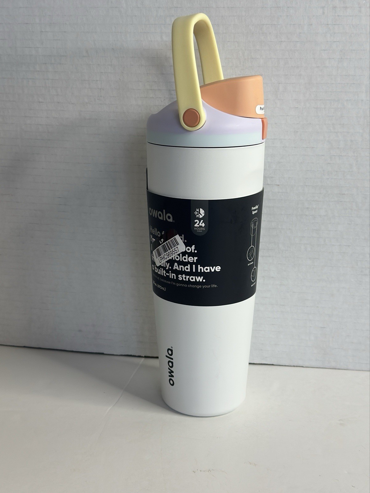 Owala 30fl oz insulated Stainless Steel Water Bottle In Sleek(Read Description)