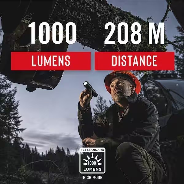 COAST G56R 1000 Lumens Rechargeable Dual Power IP54 Pure Beam 3 Modes NEW