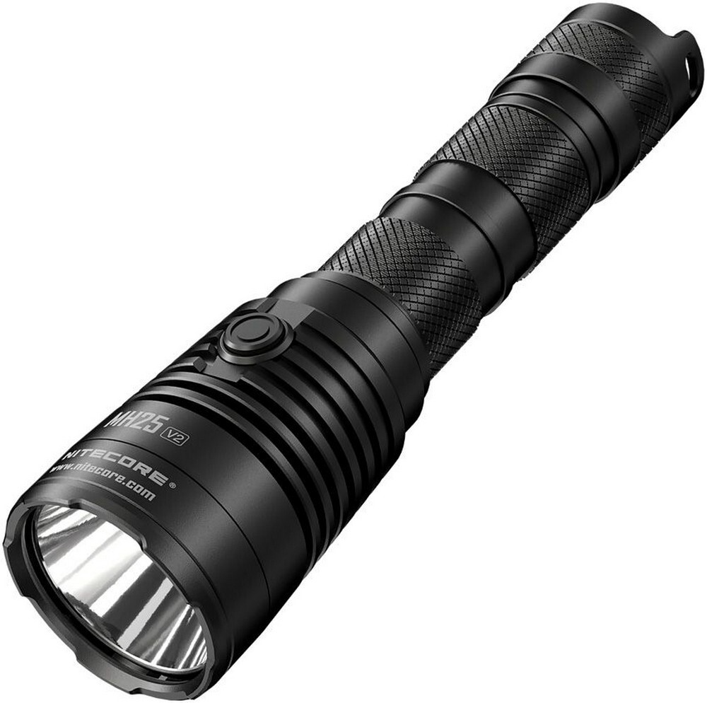 Nitecore MH25 V2 Black Rechargeable Water And Impact Resistant Flashlight MH25V2