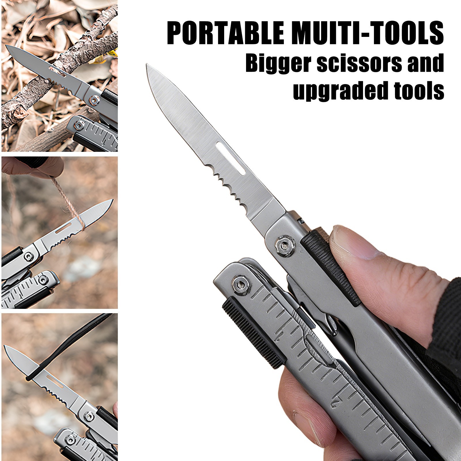 Stainless Steel Multi Tool Pliers, portable camping tool pliers, Gifts for Men