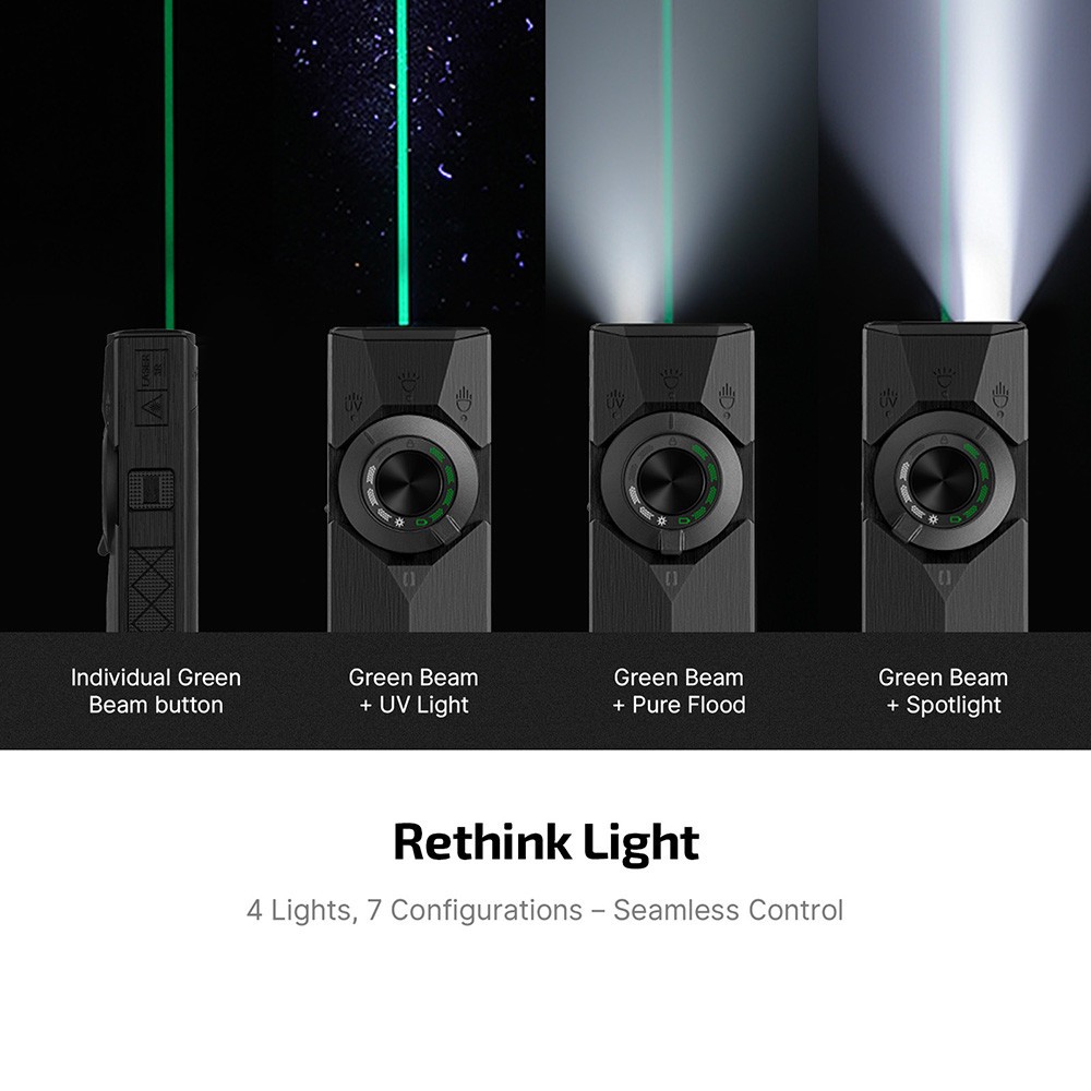 Olight ArkPro Ultra Class 3R Onyx Black CW Flashlight, 1700 Lumens, 205 Meters