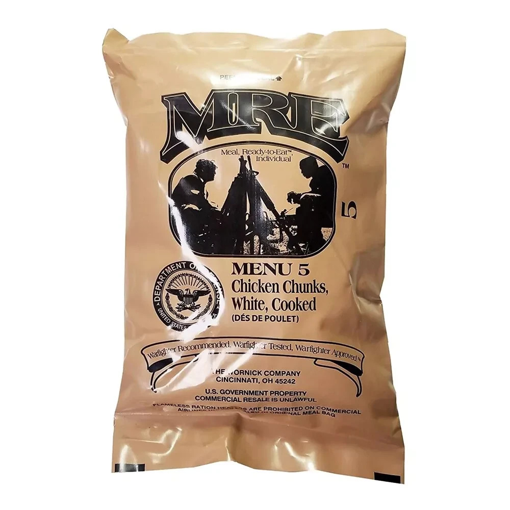 MRE U.S. Military Ready to Eat Choose your own meal menus 1-12 Test Date 2025