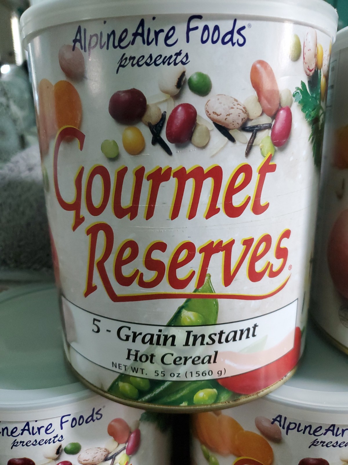 12 Cans Of AlpineAire Farms Freeze Dried Foods/Meats/Pasta/Cereal/Butter/More