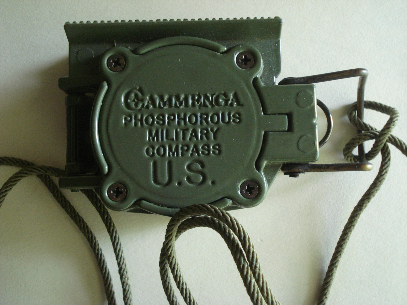 Cammenga Phosphorous US Military Compass Green Shockproof Lensatic Waterproof