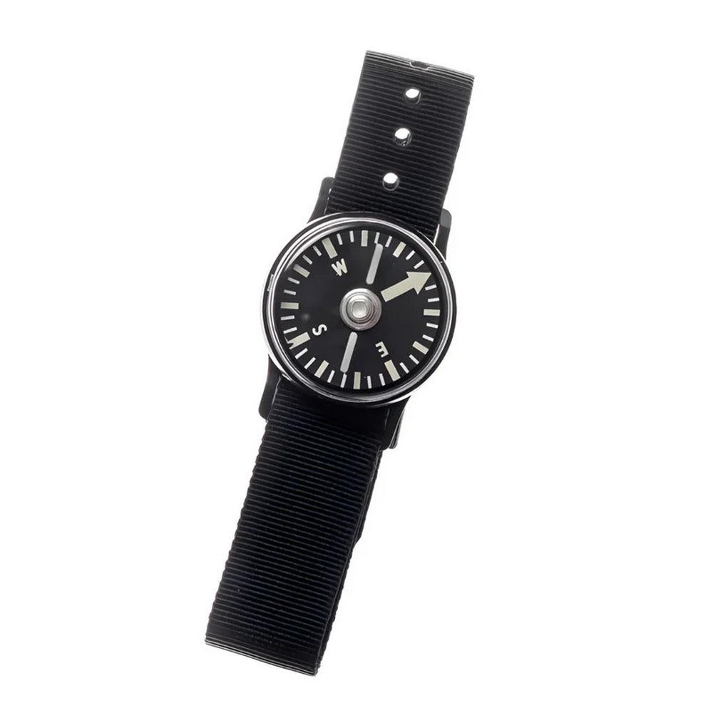 Cammenga Phosphorescent Wrist Compass Black Machined Aluminum Housing – J582