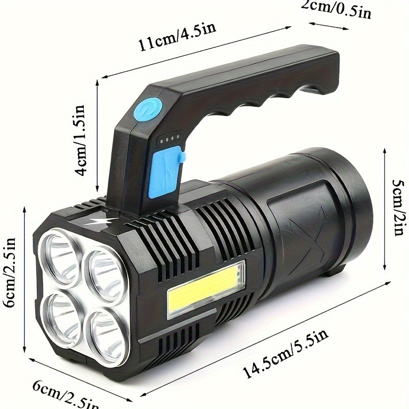 Super Bright 22000LM LED Flashlight High Powered Torch USB Rechargeable Lamp