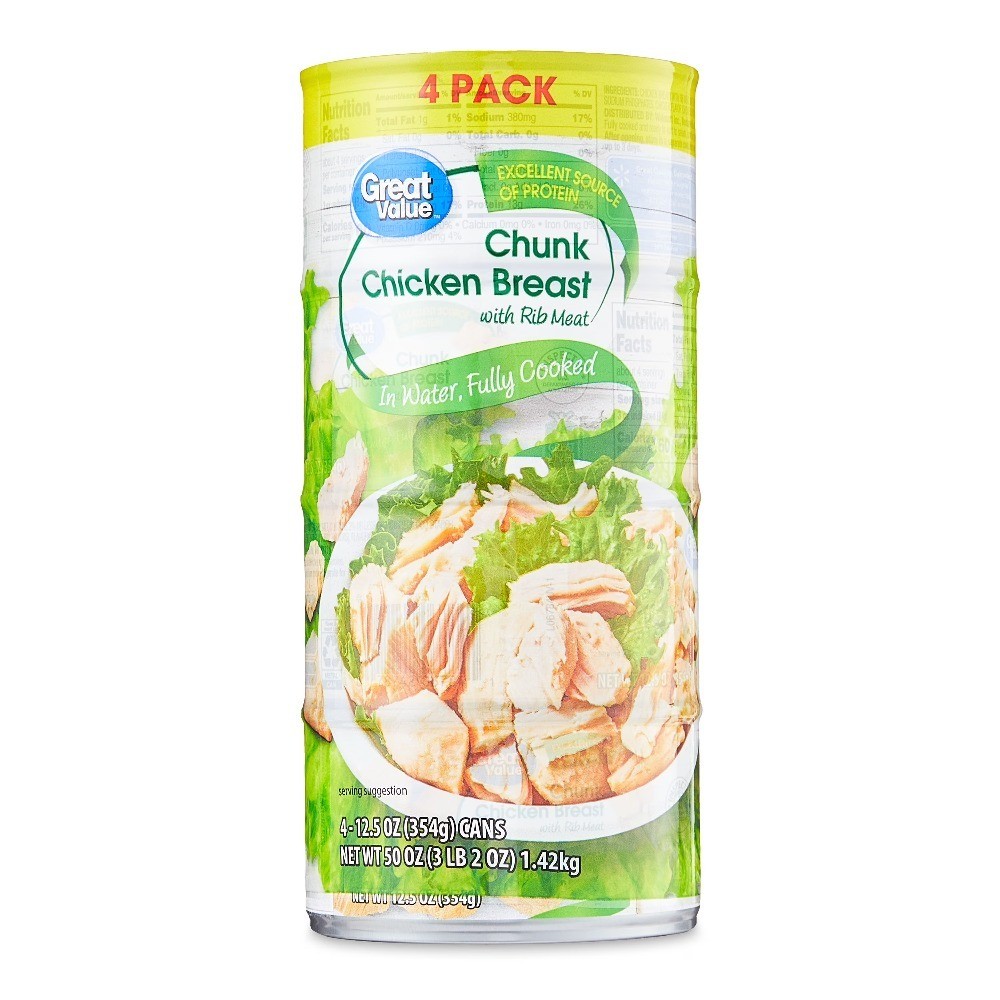 Chunk Chicken Breast, 12.5 oz Can (4 Pack)