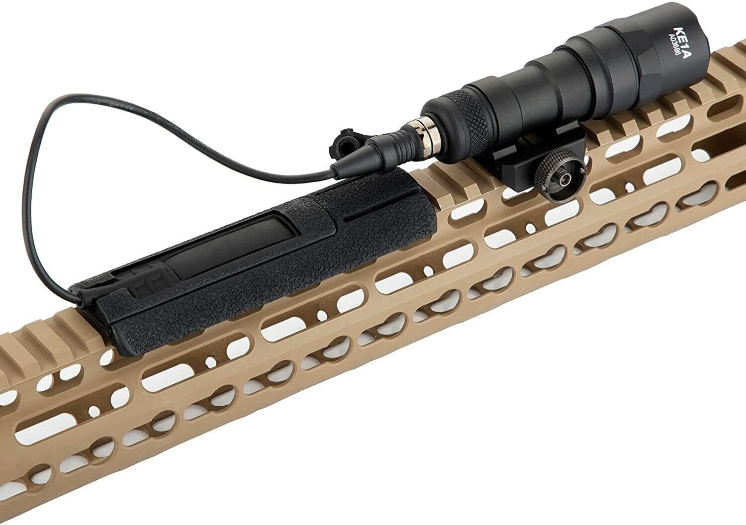 Tactical Flashlight Tape Switch Mount Plate Pocket Panel for 20mm Picatinny Rail