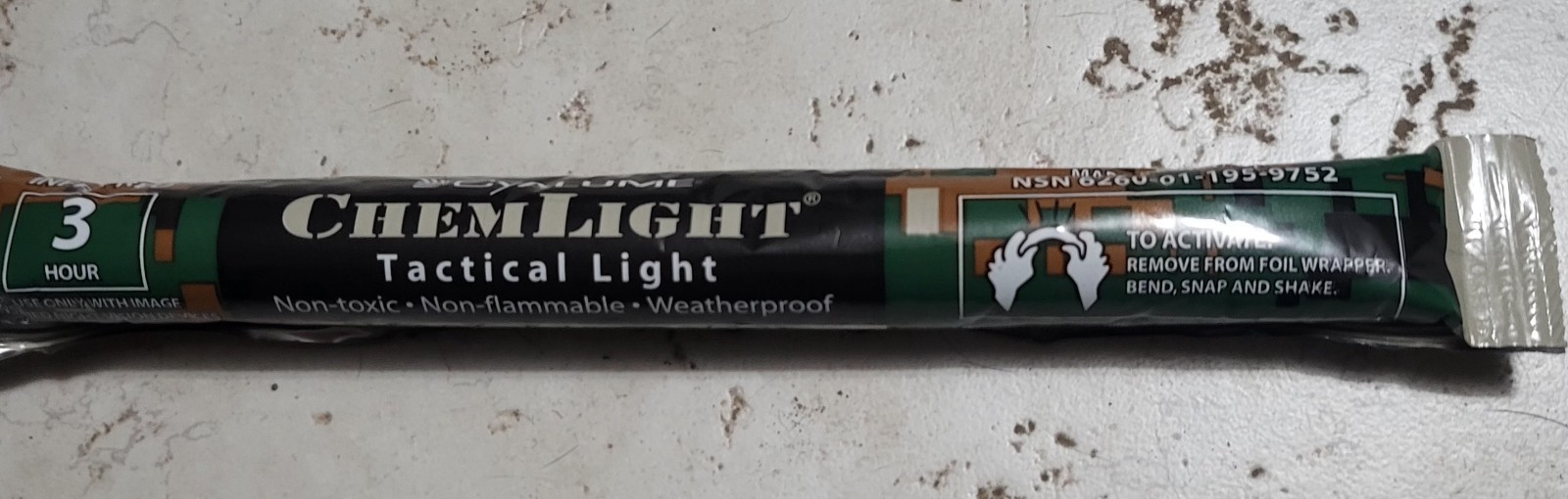 Infrared 6″ 3 Hr Chemical Lights 10 Count Exp Date 06/27 NSN 6260-01-195-9752