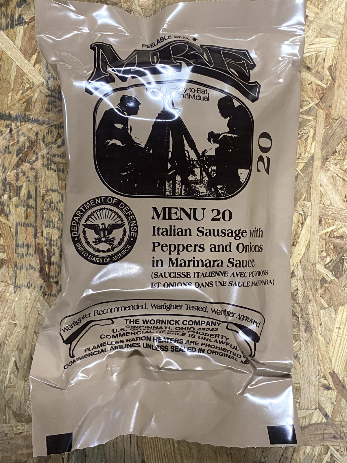 MRE U.S. Military Ready to Eat Meals INSP 2025 – choose meal