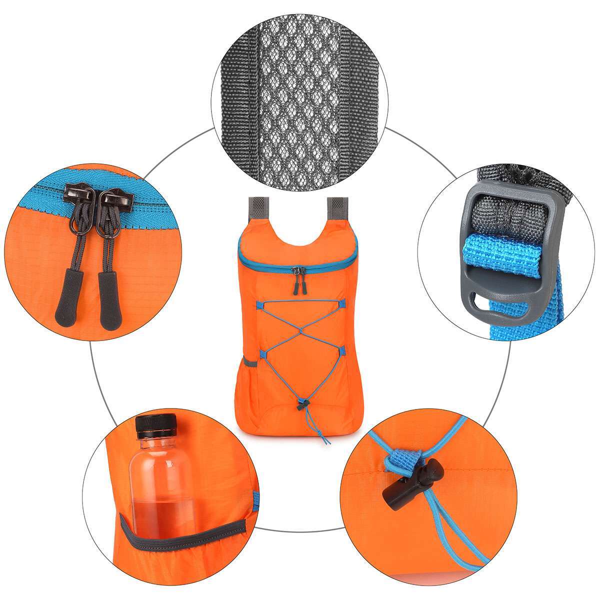 Lightweight Foldable Backpack Waterproof Outdoor Hiking Camping Travel