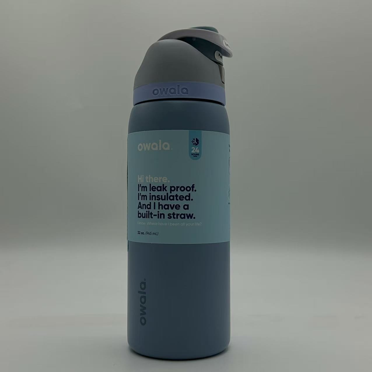 Owala 32oz FreeSip Water Bottle Sea Salt Sport Mug Top Quality US Shipping
