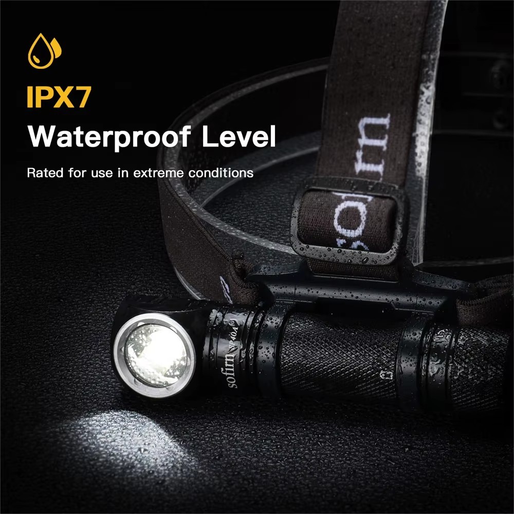 LED Headlamp 1200 Lumens Rechargeable Magnetic Tail Cap 3.7V For Camping