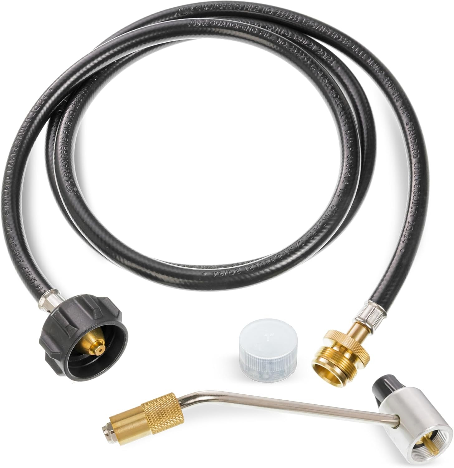 Camping Stove Regulator with 6 FT Propane Adapter Hose for Coleman Stoves Grills